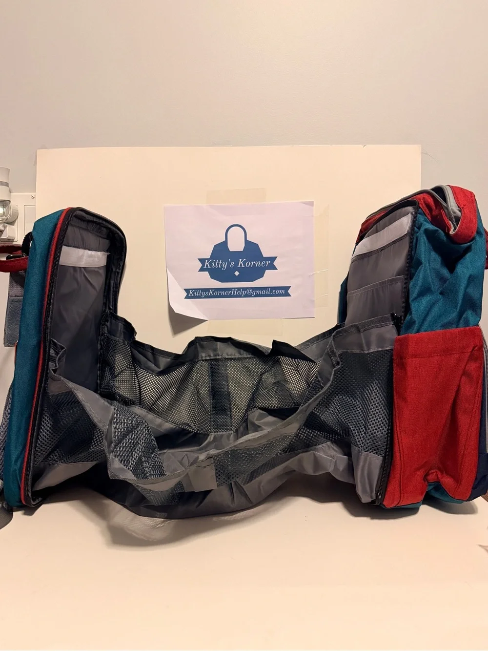 NWOT Jeryswet Good Mum Diaper Canvas Backpack